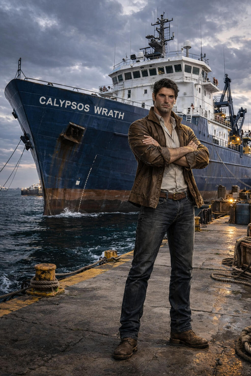 Captain Jackson Creed and the salvage vessel Calypso's Wrath